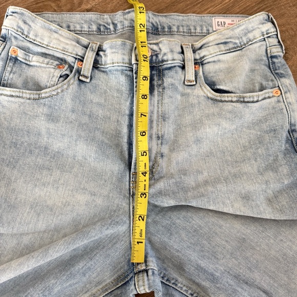 GAP High Rise Stride Cuffed Wide-Leg Jeans - 32 Regular - Picture 13 of 14